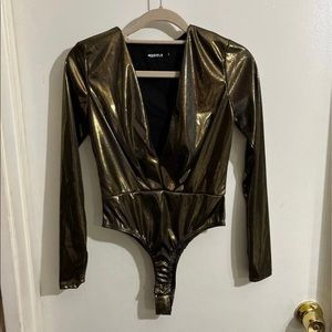 Bronze and shiny party shirt
